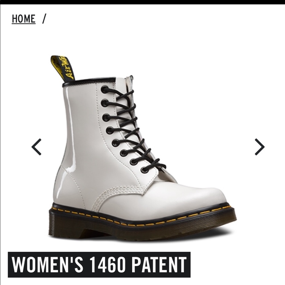 Iso white dr martens 1460 size 8